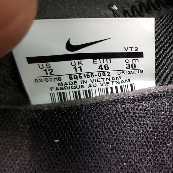 Nike Mens Size 12 React Element 5S Running Shoe Black Solar Red Athletic Sneaker main image 5